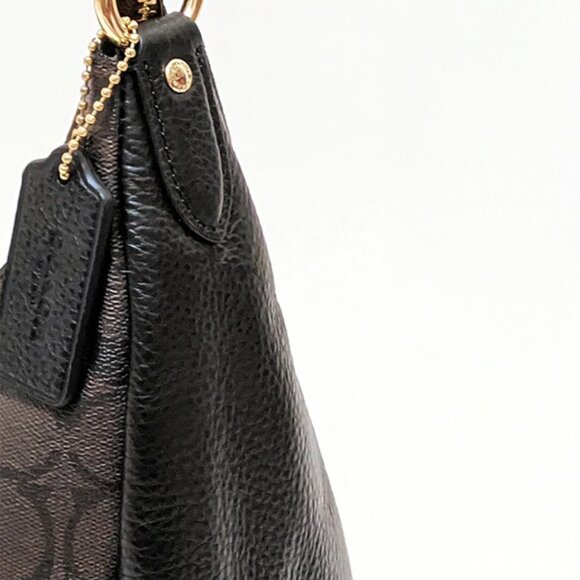 COACH Jules Hobo in Signature Brown Black - C9189 - Picture 6 of 7